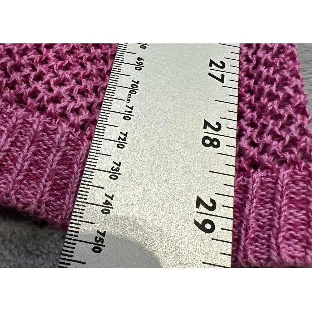 ANA Sweater Womens Large Pink Open Weave Pullover Mesh Knit Top - Picture 11 of 13